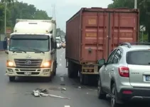 acidente com veículo de carga