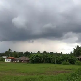 Tempestade localizada em Araguari