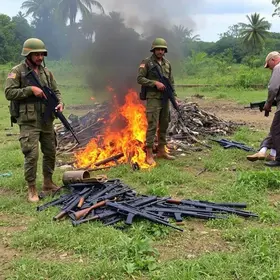 armas apreendidas Araguari