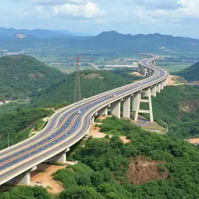 obra em viaduto da BR-050