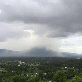 pancadas isoladas em Araguari