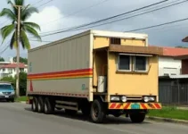 Carreta invade imóvel em Capinópolis