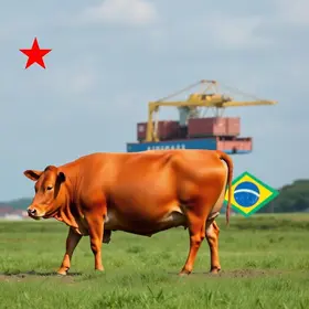 suspensão de compras de carne bovina pela China