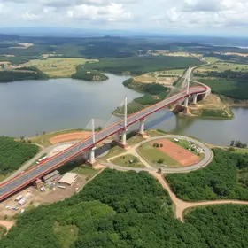 interdição da ponte entre Goiás e Minas