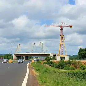 interdição da ponte entre MG e Goiás