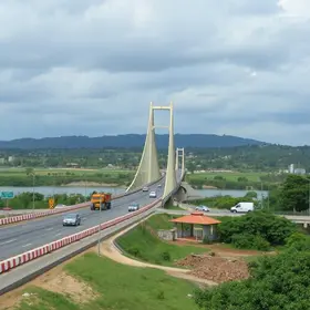 interdição da ponte entre Goiás e Minas