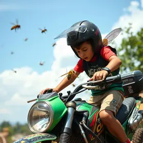 motoboy salva criança