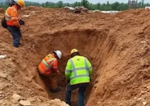 trabalhador soterrado