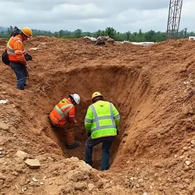 trabalhador soterrado