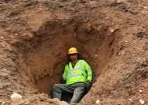 trabalhador soterrado em Araguari