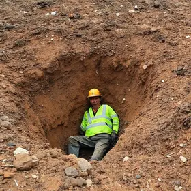 trabalhador soterrado em Araguari